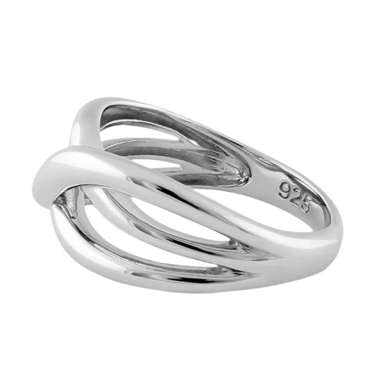 Elegant Wave Length Silver Band