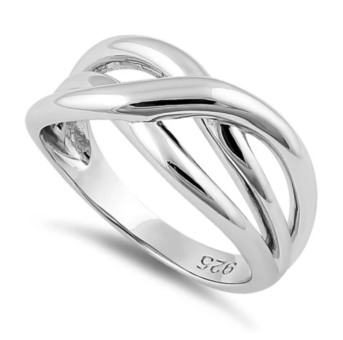 Elegant Wave Length Silver Band
