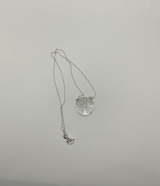 Elegant Silver Tree of Life Necklace