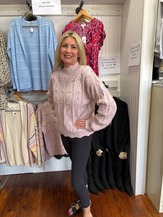 Hem and Thread Pink Sweater