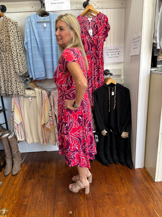 Gilli Plum Red Dress