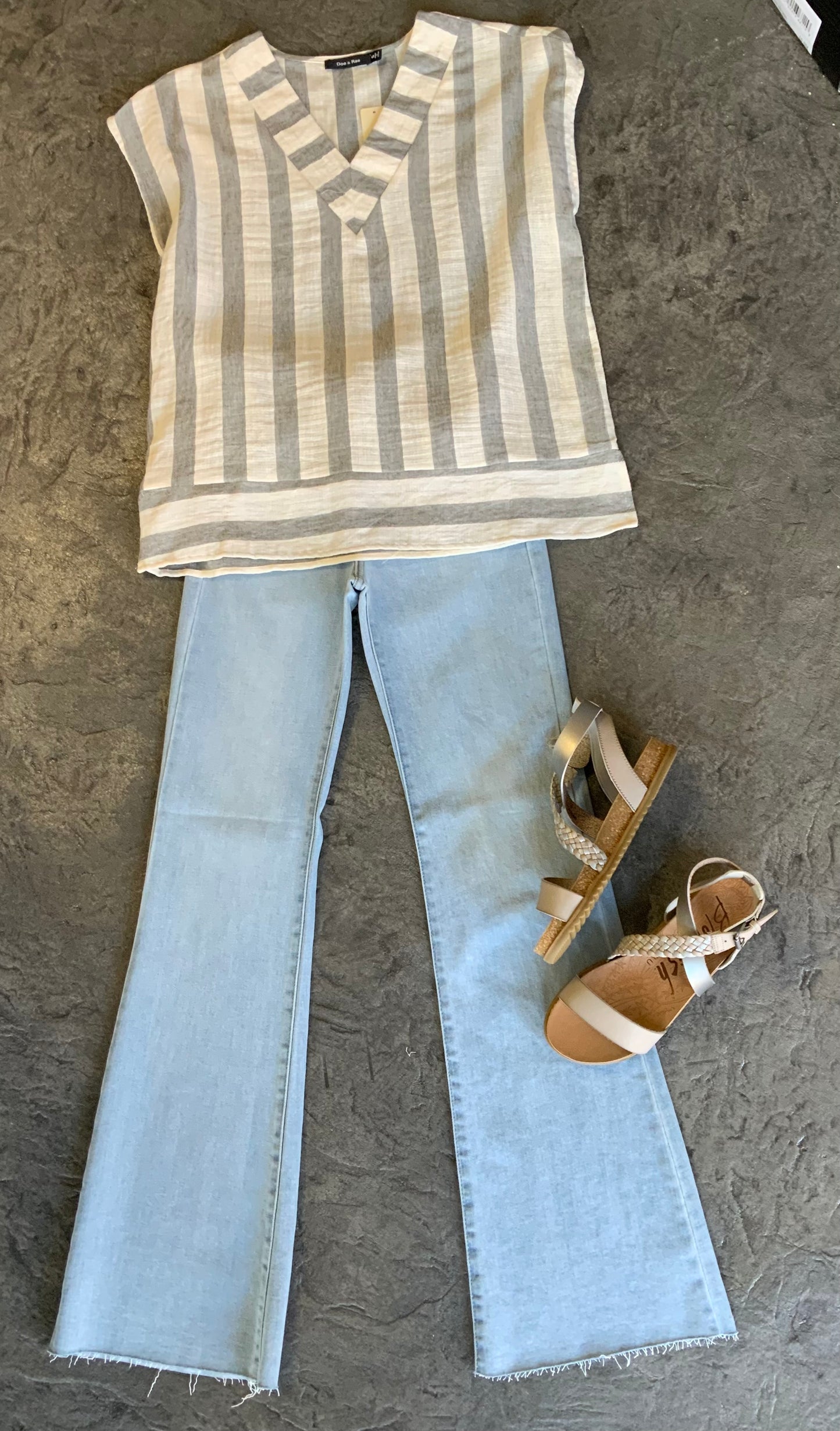 Doe & Rae striped top
