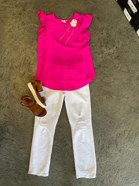 Just Black White Jeans