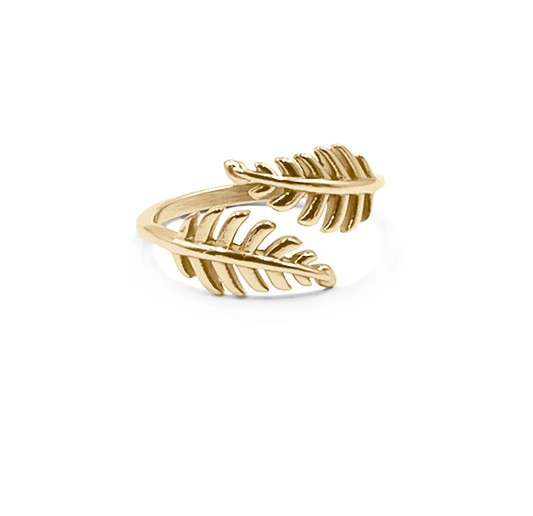 LAUREL LEAF RING