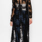 Black Sheer Lace Cardigan