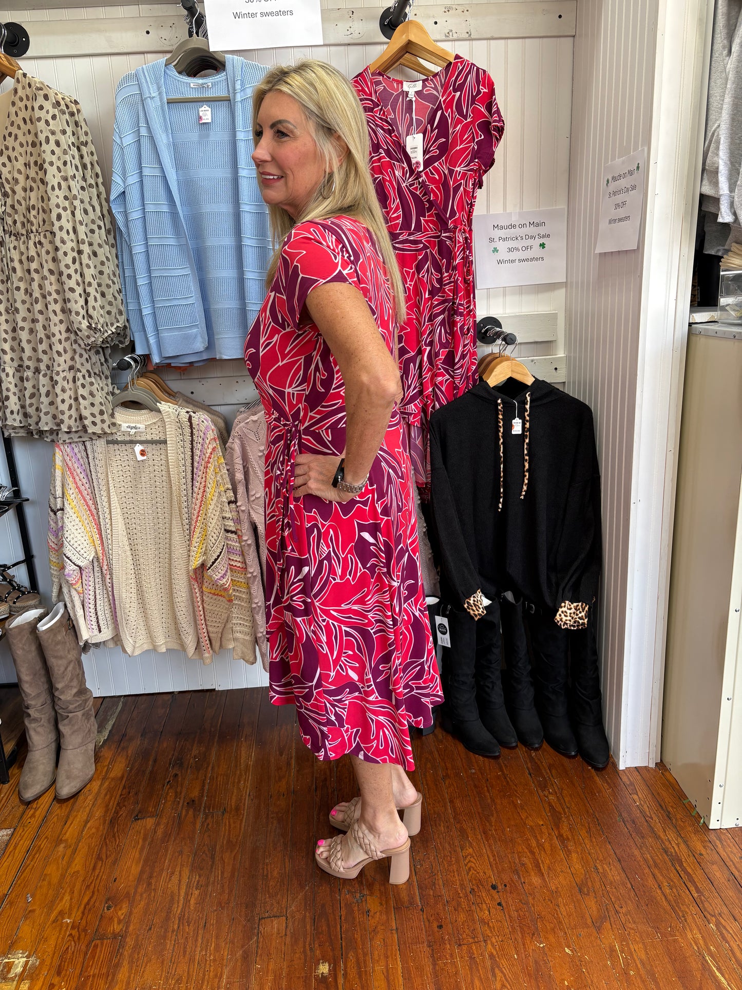 Gilli Plum Red Dress