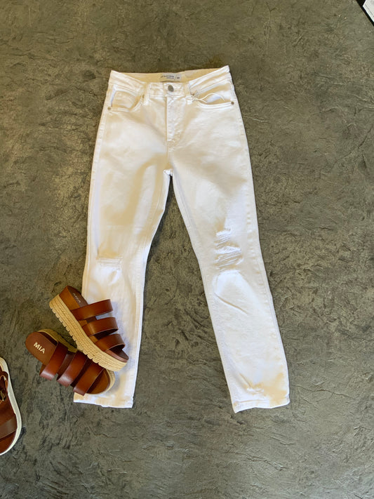 Just Black White Jeans