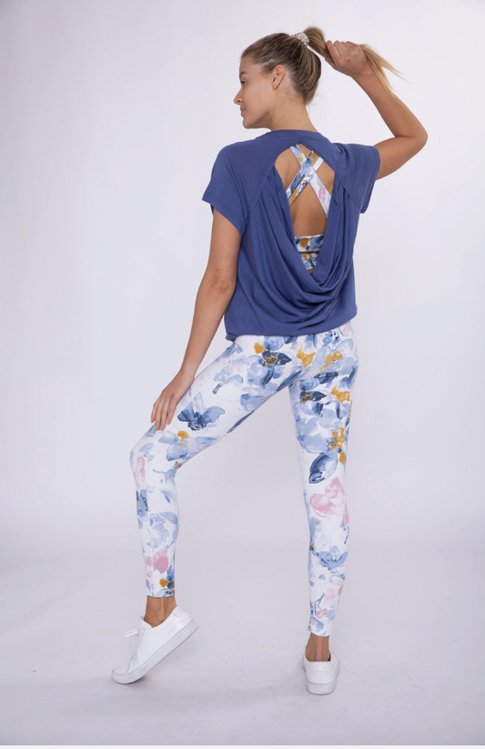 Short Sleeve Top with Slouch Cut-Out
